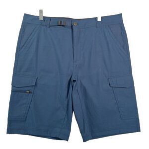 BC Clothing Expedition Cargo Shorts Men’s size 38 Hiking Outdoor Teal Rip Stop